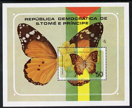 St Thomas & Prince Islands 1979 Butterflies perf m/sheet unmounted mint, Mi BL 32