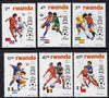 Rwanda 1986 Football World Cup perf set of 6 unmounted mint, SG 1267-72