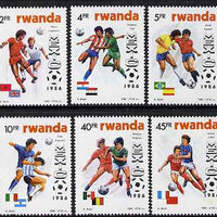 Rwanda 1986 Football World Cup perf set of 6 unmounted mint, SG 1267-72