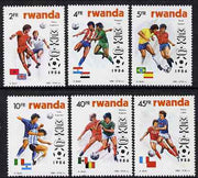 Rwanda 1986 Football World Cup perf set of 6 unmounted mint, SG 1267-72