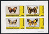 Bernera 1981 Butterflies (Gatekeeper, Clouded Yellow etc) imperf,set of 4 values (10p to 75p) unmounted mint