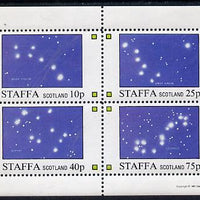 Staffa 1981 Constellations (Ursa Minor, Major, Gemini & Scorpio) perf,set of 4 values (10p to 75p) unmounted mint