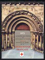 France 1973 Red Cross Booklet (Tomb Figures) complete & pristine, SG XSB23