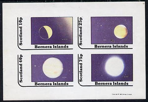 Bernera 1981 Planets (Mercury, Mars, Jupiter & Venus) imperf,set of 4 values (10p to 75p) unmounted mint