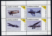 Eynhallow 1981 WW2 Aircraft (Swordfish, Dauntless, Heinkel 111 & Lysander) perf,set of 4 values (10p to 75p) unmounted mint