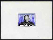 Liberia 1966 Churchill Commemoration 25c imperf deluxe sheet unmounted mint as SG 926