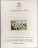 Belize 1983 Maya Monuments 10c Altun Ha imperf proof mounted on Format International proof card, as SG 747
