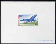 Comoro Islands 1975 Air Service 135f Epreuve deluxe proof sheet in issued colours
