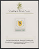 Lesotho 1982 Princess Diana's 21st Birthday 30c imperf mounted on Format International Proof Card, as SG514