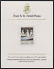 Lesotho 1982 Princess Diana's 21st Birthday 75c imperf mounted on Format International Proof Card, as SG516