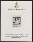 Lesotho 1982 Princess Diana's 21st Birthday 75c imperf mounted on Format International Proof Card, as SG516