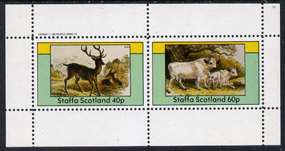 Staffa 1982 Deer perf,set of 2 values (40p & 60p) unmounted mint