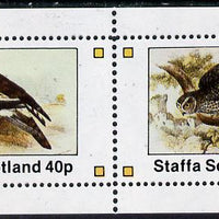Staffa 1981 Birds of Prey #05 perf,set of 2 values (40p & 60p) unmounted mint
