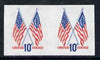 United States 1973 50-star & 13-star Flags imperf pair superb unmounted mint, SG 1518a
