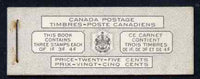 Canada 1951 KG6 25c Bilingual booklet complete very fine, SG SB48a