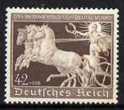Germany 1940 Brown Ribbon (horse race) & Hitler Fund mounted mint SG735