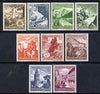 Germany 1938 Winter Relief Fund perf set of 9 mounted mint SG663-71