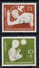 Germany - West 1956 Youth Hostels' Fund perf set of 2 mounted mint SG 1158-9