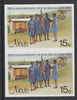 Nevis 1985 Girl Guides - Guides & Headquarters 15c imperf pair unmounted mint as SG 293