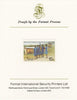 Nevis 1985 Girl Guides - Guides & Headquarters 15c (as SG 293) imperf proof mounted on Format International proof card