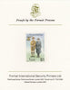 Nevis 1985 Girl Guides - Lord & Lady Baden-Powell $1 (as SG 295) imperf proof mounted on Format International proof card