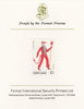 St Lucia 1985 Christmas - 10c Papa Jeb as SG 854, imperf proof mounted on Format International proof card