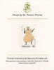 St Lucia 1985 Christmas - 45c Paile Bananne as SG 855, imperf proof mounted on Format International proof card