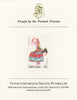 St Lucia 1985 Christmas - 65c Cheval Bois as SG 856, imperf proof mounted on Format International proof card