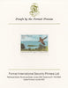 St Lucia 1985 Nature Reserves 35c Mangrove Cuckoo as SG 821, imperf proof mounted on Format International proof card