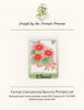 St Vincent 1985 Christmas - Children's Paintings - 75c Poinsettia as SG 950, imperf proof mounted on Format International proof card