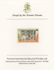 St Vincent 1985 Flour Milling 30c Roller Mills as SG 929, imperf proof mounted on Format International proof card