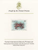 St Vincent - Grenadines 1985 Shell Fish 25c King Crab as SG 360, imperf proof mounted on Format International proof card