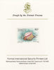 St Vincent - Grenadines 1985 Shell Fish 60c Queen Conch as SG 361, imperf proof mounted on Format International proof card