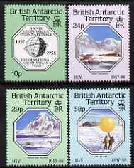 British Antarctic Territory 1987 30th Anniversary of International Geophysical Year set of 4 unmounted mint, SG 159-62