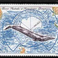 French Southern & Antarctic Territories 1996 Southern Whale Sanctuary Air 26f 70 unmounted mint, SG 359