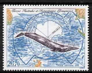 French Southern & Antarctic Territories 1996 Southern Whale Sanctuary Air 26f 70 unmounted mint, SG 359