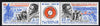 French Southern & Antarctic Territories 1996 Paul-Emile Victor commemoration se-tenant strip with label between, unmounted mint, SG 351-52