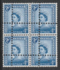 Isle of Man 1967 Regional 4d ultramarine (2 phos bands) block of 4 with perforations doubled (stamps are quartered) an attractive and interesting modern forgery, unmounted mint, SG3pvar. Note: the stamps are genuine but the additi……Details Below