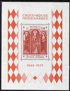 Monaco 1973 25th Anniversary of Monaco Red Cross m/sheet unmounted mint, SG MS1072