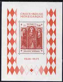 Monaco 1973 25th Anniversary of Monaco Red Cross m/sheet unmounted mint, SG MS1072