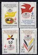 Czechoslovakia 1962 'Praga 62' Stamp Exn (4th issue) set of 4 unmounted mint, SG1297-1300