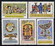 Czechoslovakia 1962 'Praga 62' Stamp Exn (5th issue) set of 5 unmounted mint, SG1311-15