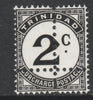 Trinidad & Tobago 1923 Postage Due 2c single with doubled perfs (stamp is quartered)unmounted mint, as SG D26a. Note: the stamp is genuine but the additional perfs are a slightly different gauge identifying it to be a forgery.
