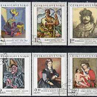 Czechoslovakia 1973 Art (8th issue) set of 6 fine used, SG 2134-39