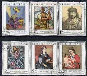 Czechoslovakia 1973 Art (8th issue) set of 6 fine used, SG 2134-39