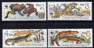 Czechoslovakia 1989 Endangered Amphibians set of 4 unmounted mint, SG2981-84