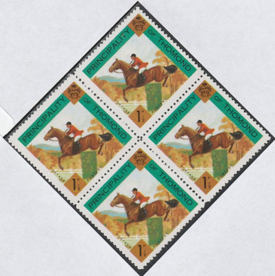 Thomond 1960 Show jumping 1.5d (Diamond-shaped) def unmounted mint block of 4