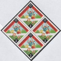 Thomond 1960 Hurling 3d (Diamond-shaped) def unmounted mint block of 4