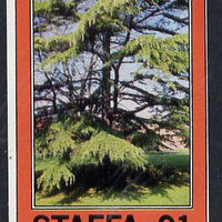 Staffa 1982 Trees imperf souvenir sheet (£1 value) unmounted mint