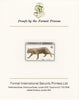 Dominica 1984 Cats $5 (Burmese) imperf proof mounted on Format International proof card as SG 921